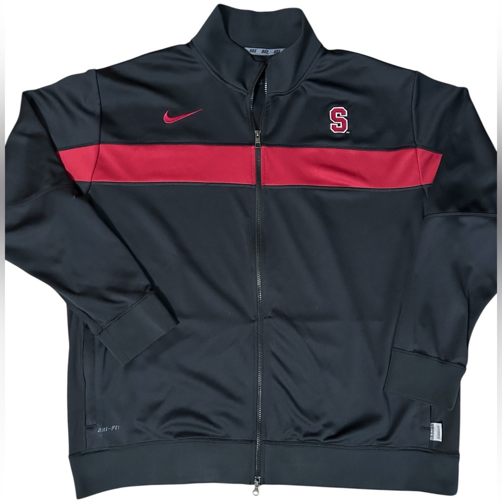 Nike Stanford Men's Black and Red full zip Jacket Big and Tall